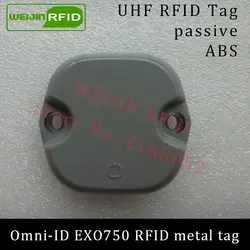 Uhf rfid тег металла Omni-ID EXO 750 EXO750 915 мГц 868 мГц Impinj Monza4QT EPCC1G2 6C прочный ABS смарт-карты Пассивные метки rfid