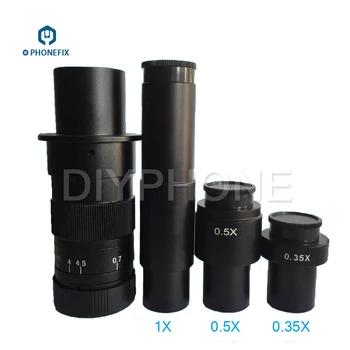 

PHONEFIX 1.0X 0.5X 0.35X C-mount Glass Lens Adapter 0.7X~4.5X Magnification For Industry Microscope Camera Eyepiece Magnifier