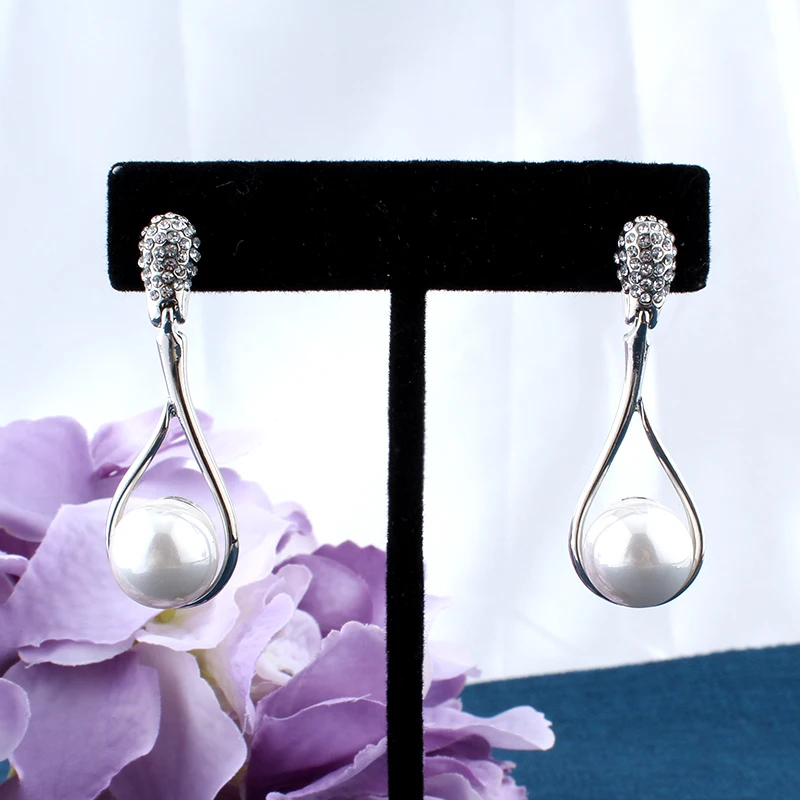 Jiayijiaduo модные свадебные украшения набор серебряное ожерелье серьги для женщин Шарм подарок свадебного платья