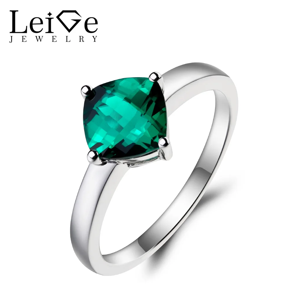 Бижутерия с изумрудом кольцо изумруд предложение кольцо камень для родившихся в мае подушка зеленый драгоценный камень 925 пробы серебро ро... Бижутерия с изумрудом кольцо изумруд предложение кольцо камень для родившихся в мае подушка зеленый драгоценный камень 925 пробы серебро ро...