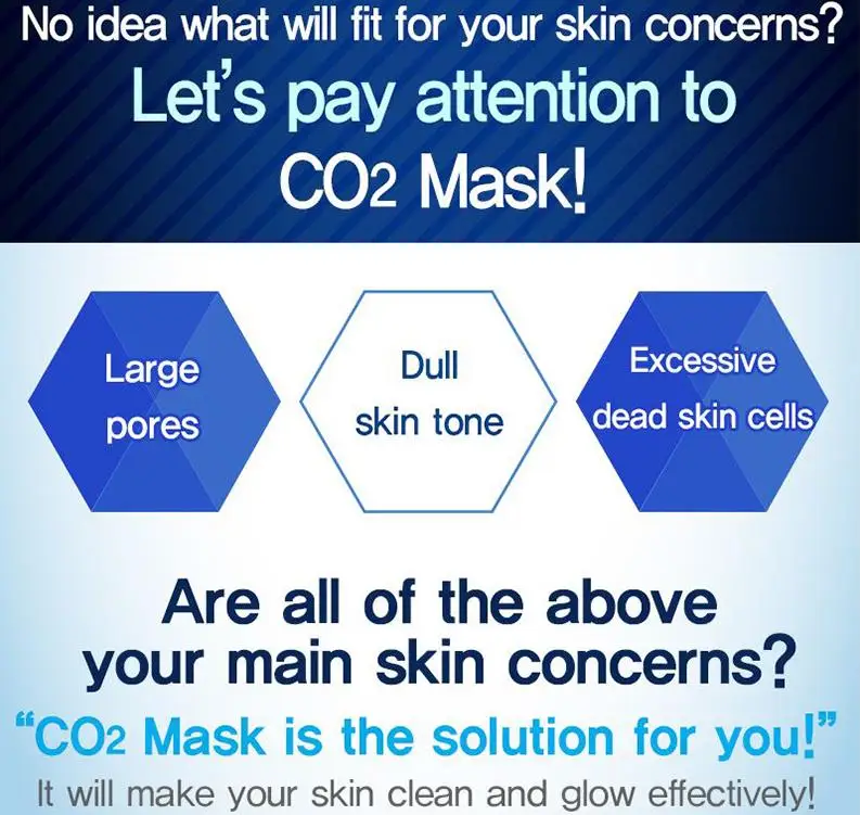 TOSOWOONG Aqua Tok СО2 маска 5 шт. Корея лицо Maks увлажняющий, против морщин отбеливающий Отшелушивающий лечение акне маска для лица
