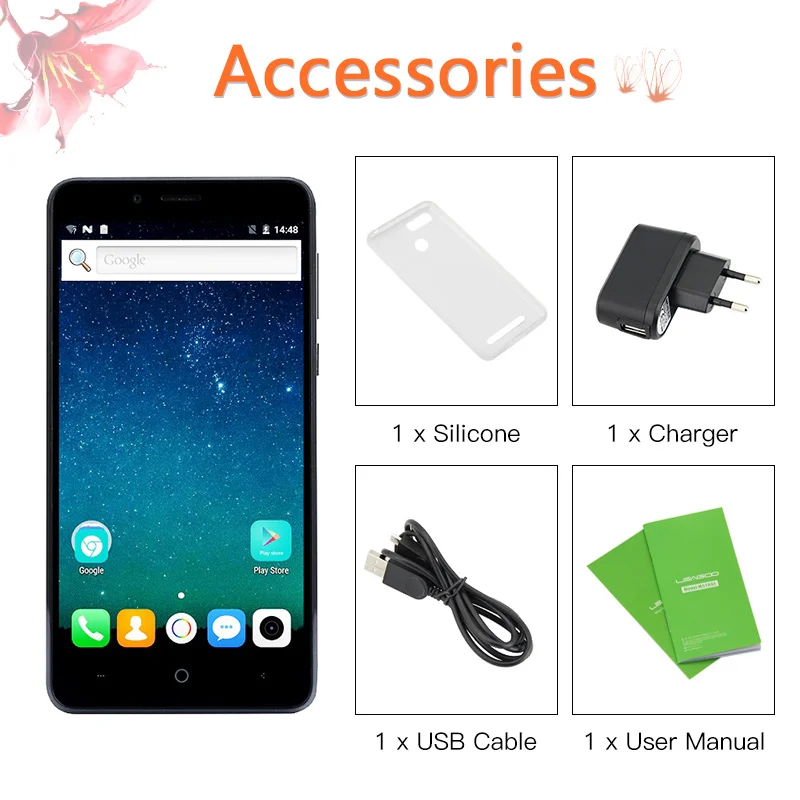LEAGOO KIICAA POWER 4000 мАч 3g мобильный телефон Android7.0 2 ГБ + 16 Гб четырехъядерный смартфон 8MP