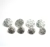15mm&20mm bronze&silver Shank Button Metal Buttons Hollow Carved Flower Sewing Metal Buttons 20pcs 6