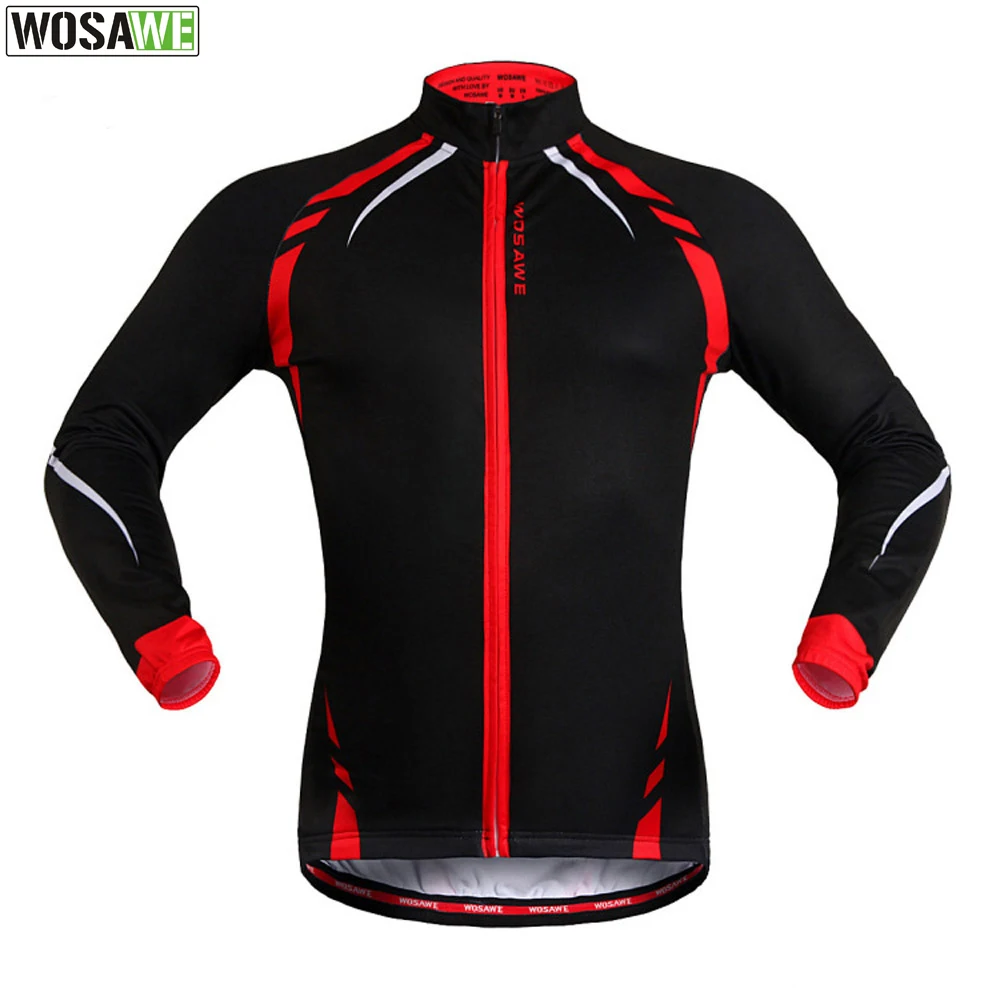 Prix pour Wosawe hiver chaud polaire fitness course à pied cyclisme veste sports de plein air vélo vélo vent manteau à manches longues jersey Prix pour Wosawe hiver chaud polaire fitness course à pied cyclisme veste sports de plein air vélo vélo vent manteau à manches longues jersey