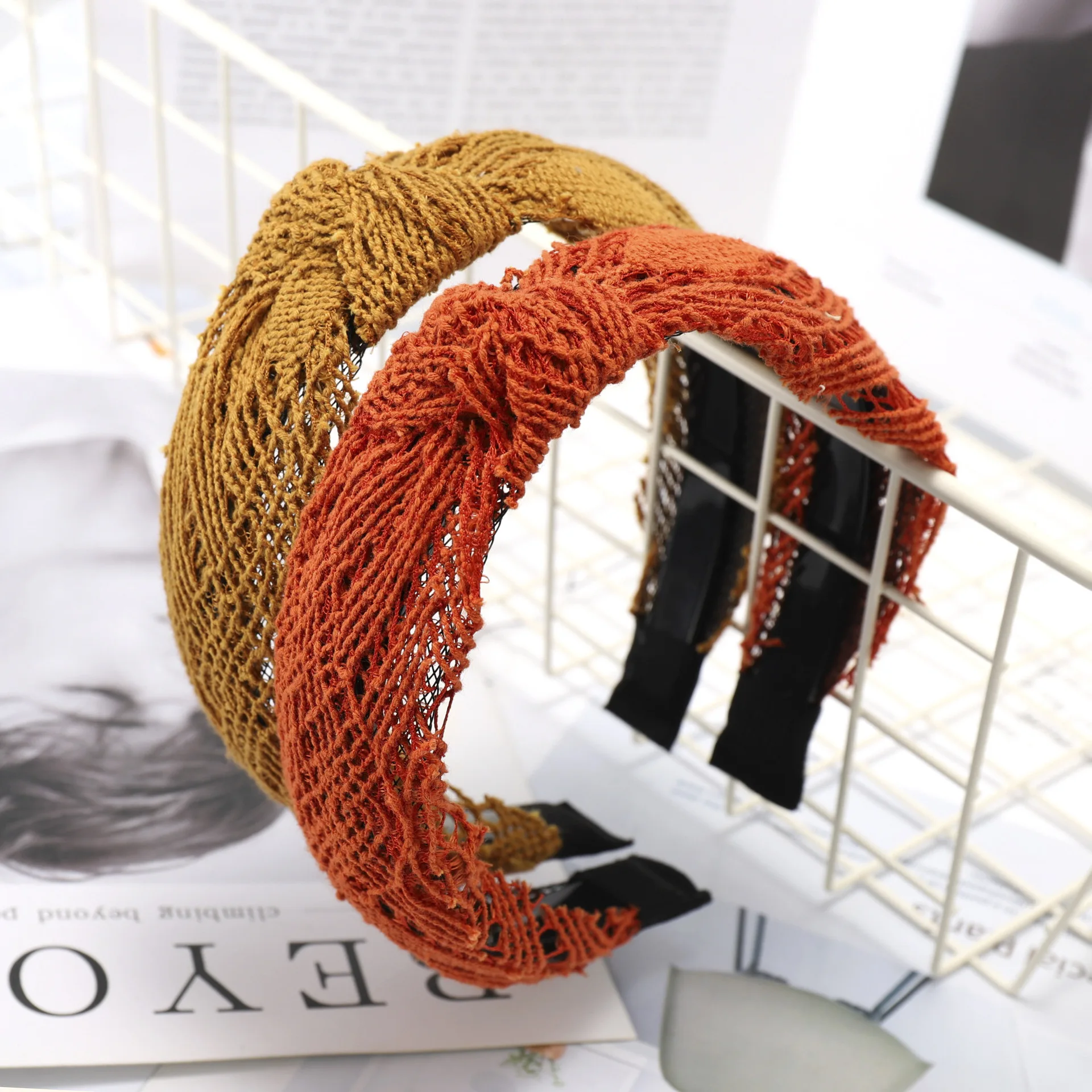 

Kpop Lace Hair Accessories Makeup Headband Harajuku Vintage Retro Bow Woman Accessory Fashion Wide Lace Hairband 2019 Headwear