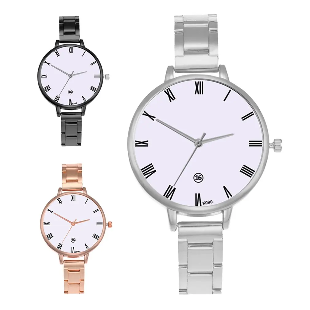 

K090 Casual Fashion Ladies Quartz Watch Steel Mesh Band Quartz Watch Personality Wild Women Watch Best Gift