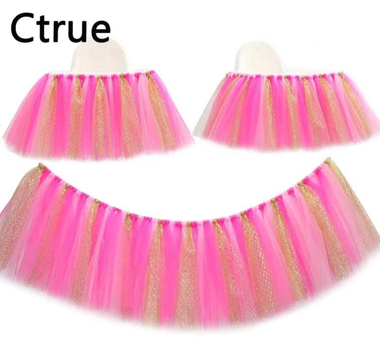 100CMx35CM Tulle baby chair skirt table High Chair skirt boy Baby Shower Decoration kids girl First Birthday party decorations 100CMx35CM Tulle baby chair skirt table High Chair skirt boy Baby Shower Decoration kids girl First Birthday party decorations