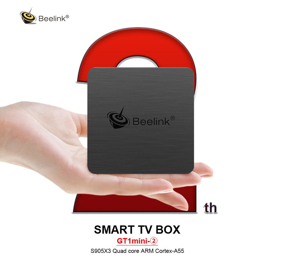 Beelink GT1mini-2 Smart tv Box Поддержка Netflix 4K IPTV, Amlogic S905X3 Android 9,0 4 Гб 64 Гб медиаплеер Двойной Wi-Fi голосовой пульт