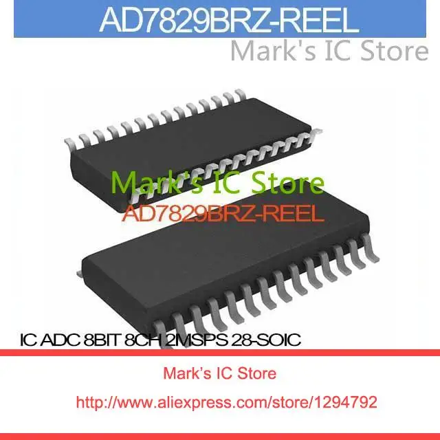 AD7829BRZ REEL IC ADC 8BIT 8CH 2MSPS 28 SOIC AD7829BRZ RE Inc 7829 ...