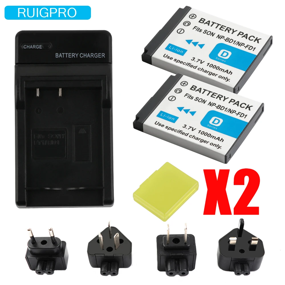 2 шт. NP-BD1 NP BD1 Батарея + ЖК-дисплей Зарядное устройство для sony детали Cyber-shot DSC-G3 DSC-T2