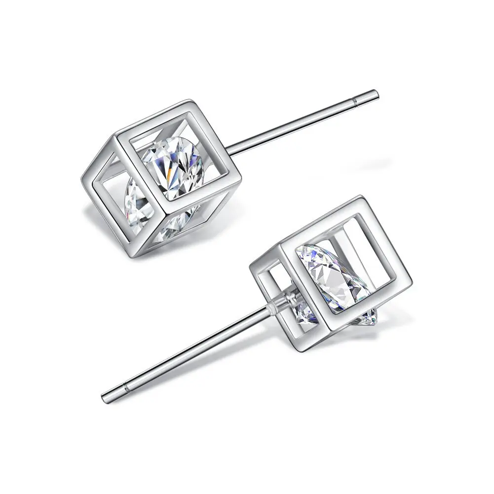 

Fashion Simplicity Female CZ Stud Earrings Square Stud Earrings Women's Stud Earrings Jewelry Gifts