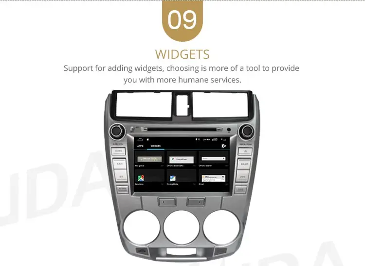 Flash Deal LJDA 1 Din Android 9.1 Car Radio For Honda CITY 2011-2016 WIFI Car Multimedia Player Stereo GPS Navigation DVD IPS Auto Audio 11