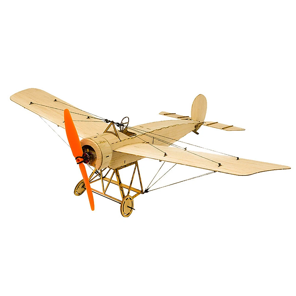 K0801 Мини RC самолет Fokker E Balsa Wood 420 мм размах крыльев Biplane игрушечный набор DIY игрушки