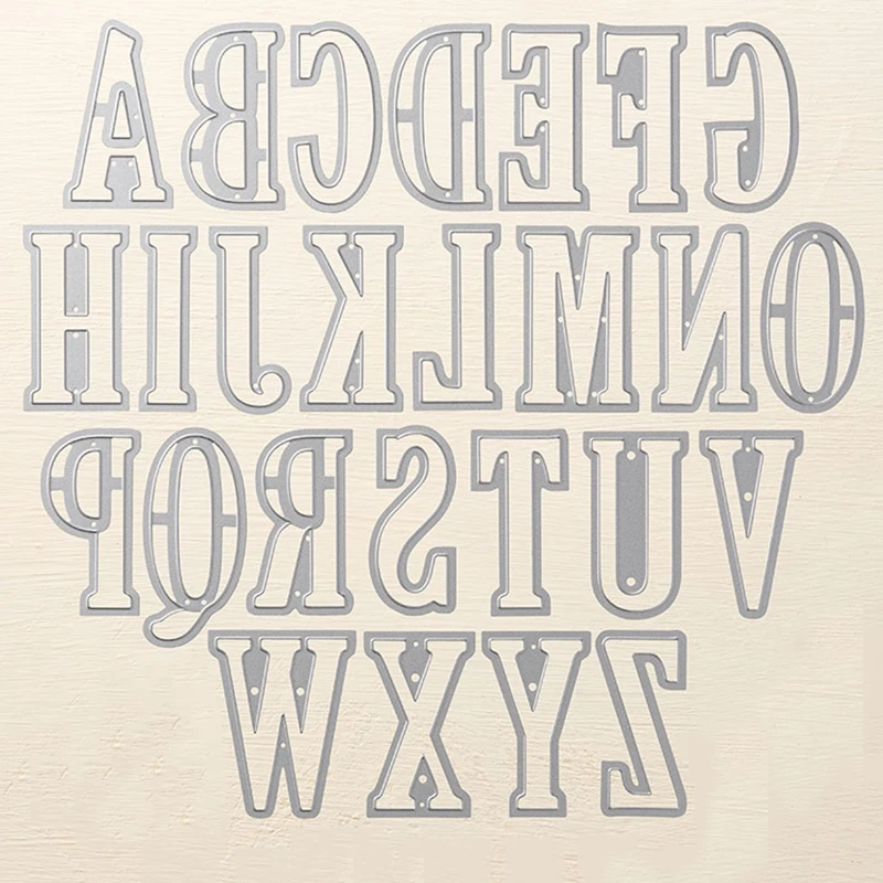 

5CM Large Big Alphabet Letters Metal Cutting Dies Stencils for DIY Scrapbooking DIY Photo Album Embossing Craft