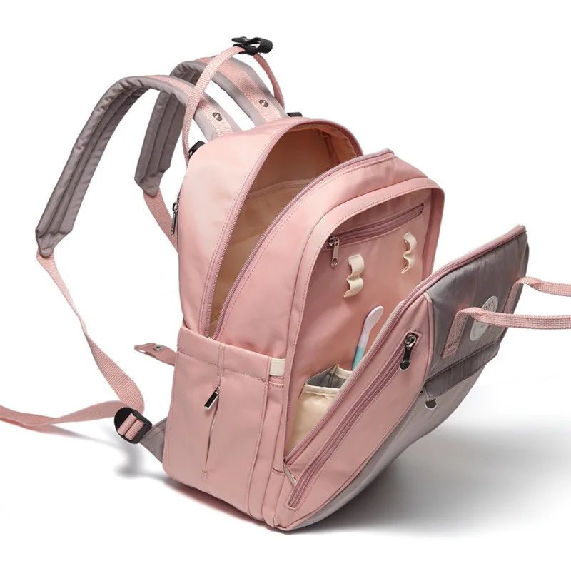Fashion Multi-function Mummy Travel Backpack Brand New Baby Diaper Changing Nappy Bag Milk Bottle Handbag Clothes Change Bags08