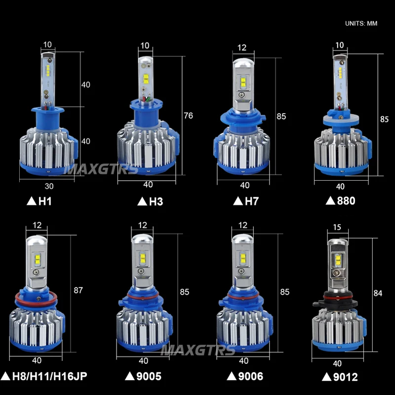 2x H1 H3 H4 H7 H8 H11 9005 HB3 9006 HB4 H13 9004 880 881 9012 автомобильная светодиодная головная светильник Авто Canbus 70 Вт белый светильник лампочка