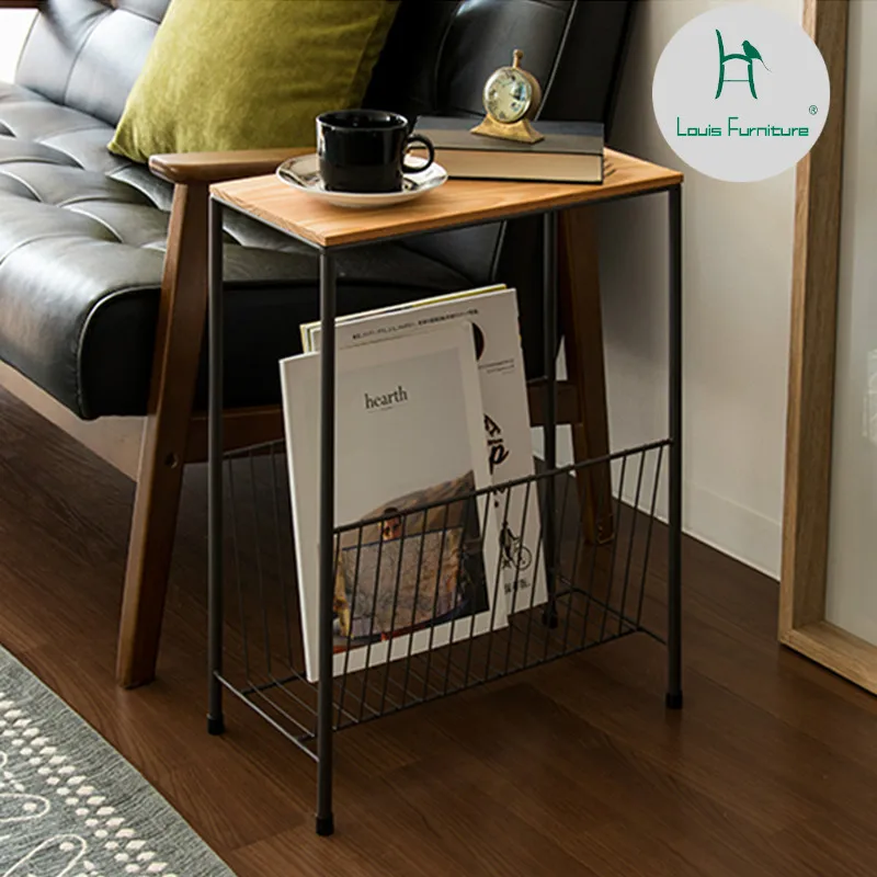 Us 44 9 Louis Fashion Nightstands Sofa Corner Several Nordic Simple Mini Iron Tea Bedroom Small Side Table Bedside Cabinet Rack In Nightstands From