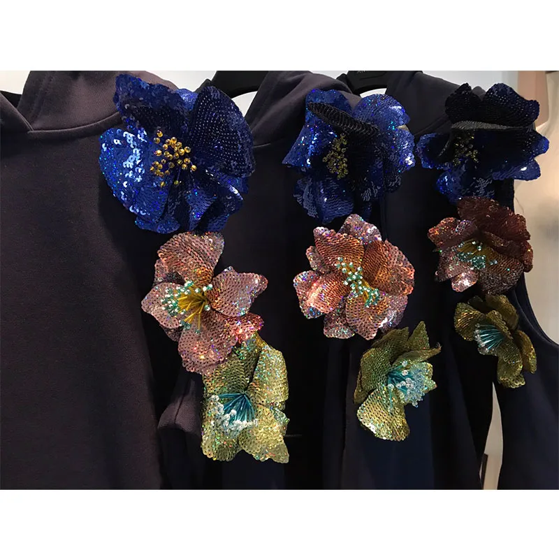 Women-Hoodies-Sweatshirts-Long-Sleeve-Irregular-Off-Shoulder-With-Hat-Sequin-Flowers-New-Arrive-LY289 (3)