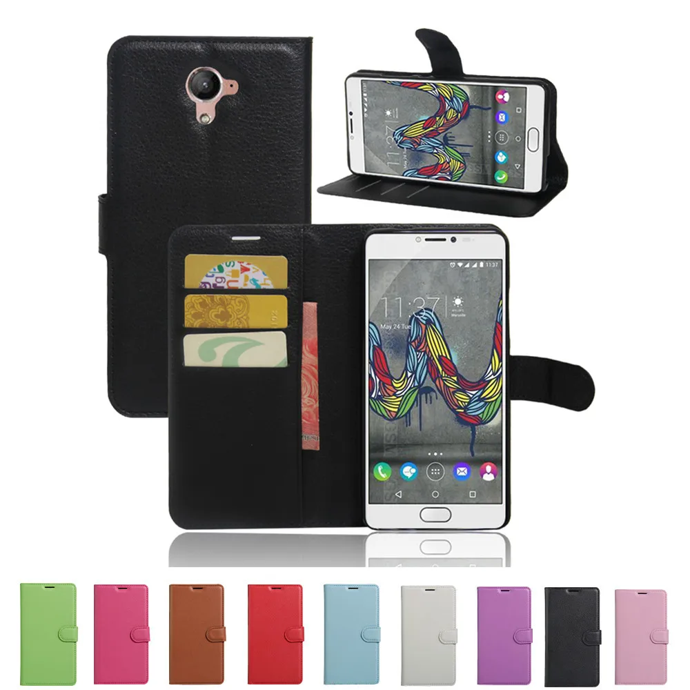Luxury Phone Funda Case Wiko U Feel Fab Coques With Stand Flip Cover