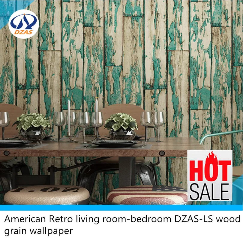 American Retro гостиная-спальня DZAS-LS древесины обои