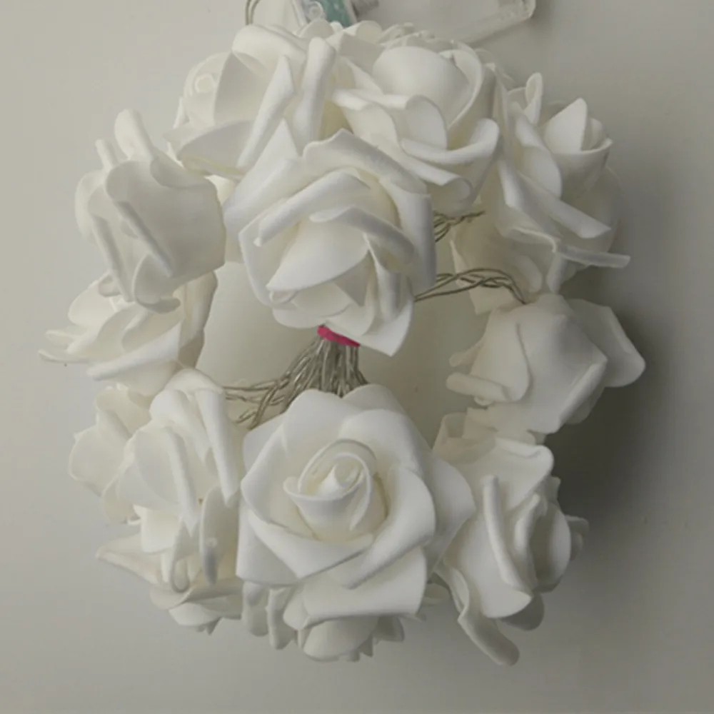 White rose string lights for 2019 holidays