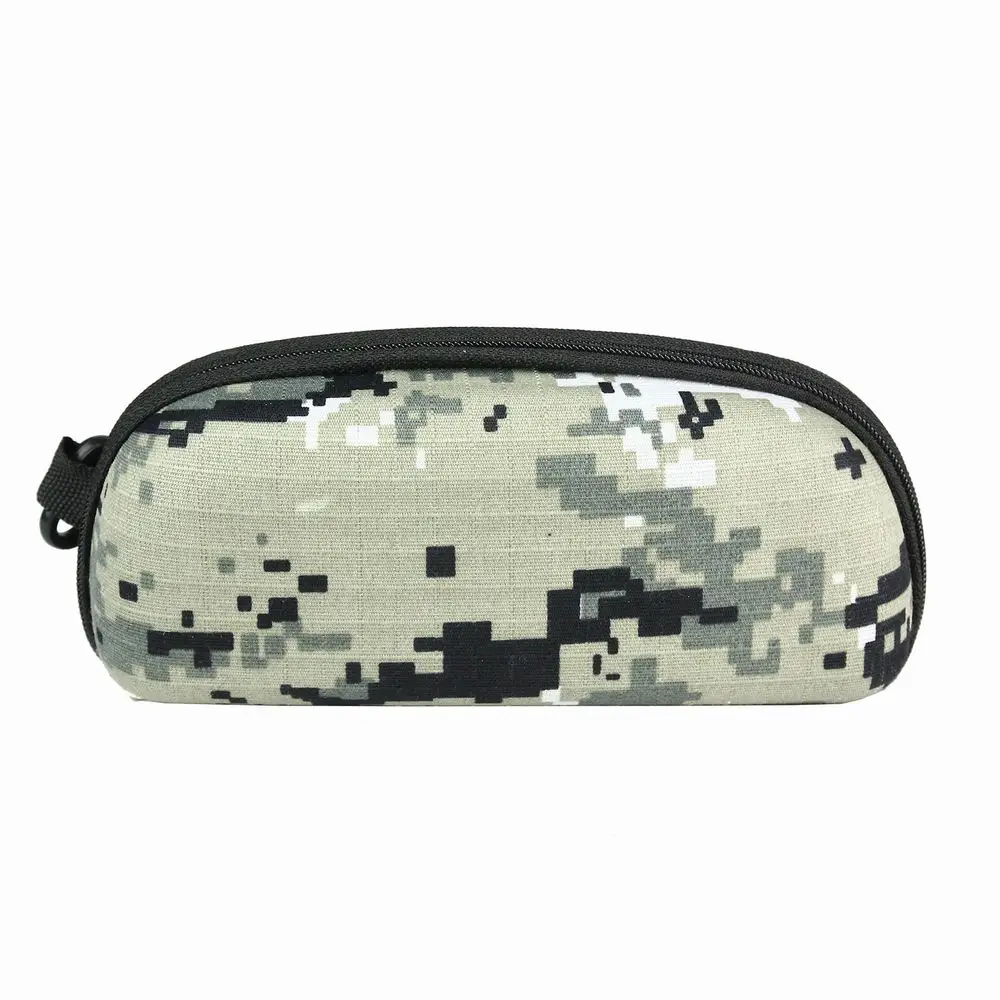 Портативный Чехол для очков, жесткий Тактический EVA Camo Molle, пряжка, солнцезащитные очки, коробка, держатель для очков, сумка для улицы, EDC, спортивные дорожные сумки для мужчин - Цвет: Camouflage green