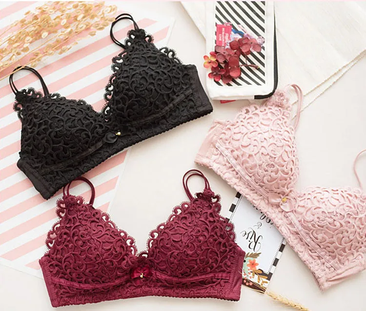 Jerrinut Sexy Lingerie Set Underwear Women Push Up Bra Set Seamless Embroidery  Bra And Panty Brassiere Bra Brief Sets 6