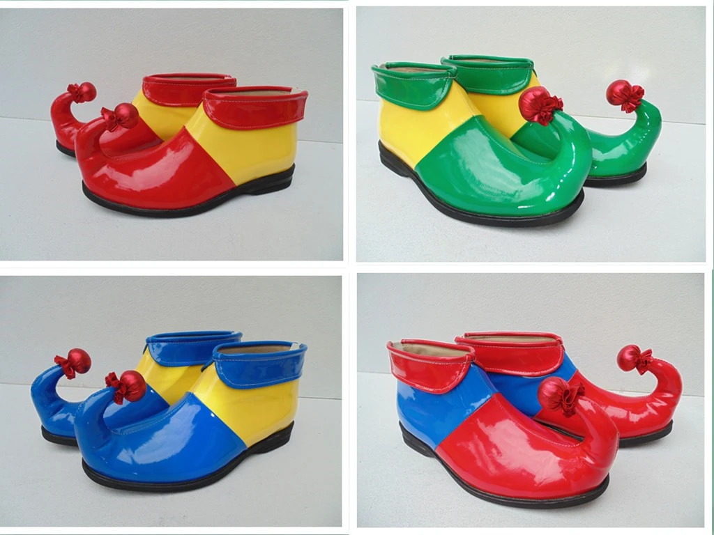 Zapatos de payaso de 4 colores para adultos y niños, zapatos de de Halloween, accesorios de ropa de rendimiento, suministros de de navidad|supply shoes|supplies party - AliExpress