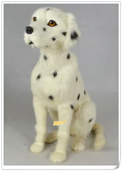 

Simulation animal 25x21x12cm Dalmatian dog model toy Resin handicraft,props,decoration gift d0312