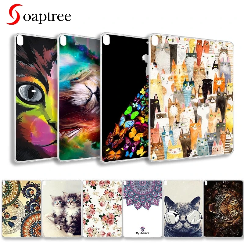 

Silicon Tablet For Apple iPadPro 10.5 2017 A1701 A1709 10.5 inch Case Soft TPU Back Cover DIY Unique e-Books Tablets