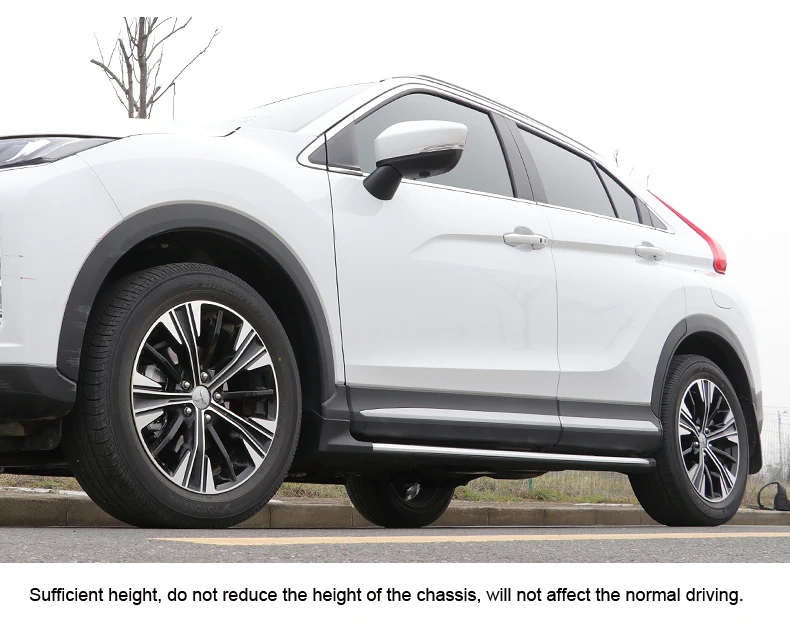 Подходит для Mitsubishi Eclipse Cross- ножная доска боковая панель ходовая доска педали. Утолщенный алюминиевый сплав. Азия