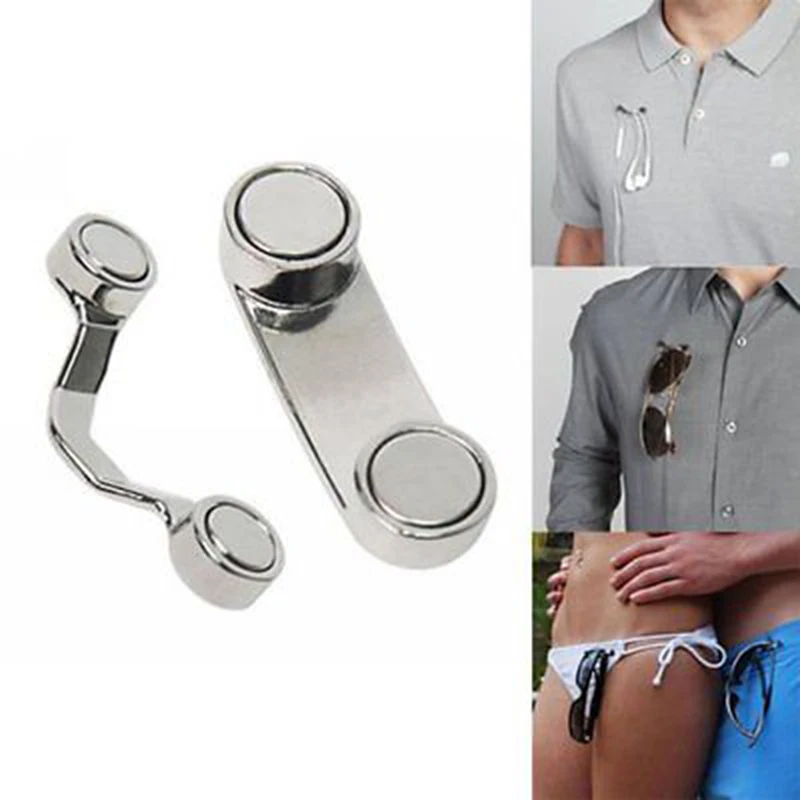 VJ 10 шт. магнитный держатель для очков металлические броши спортивные наушники держатель для чтения тканевый значок для пожилых мужчин женщин