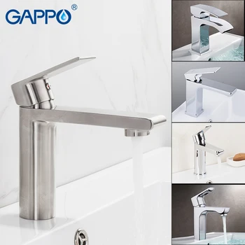 GAPPO basin faucet water mixer tap stainless steel Basin sink Faucet bathroom single hole faucet waterfall toilet basin tap gappo basin faucet bathroom mixer tap chrome waterfall faucet basin sink tap water mixer tap water torneira do anheiro