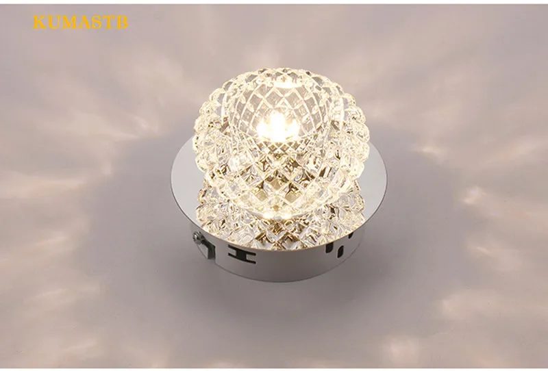 Round Crystal Ceiling Light 17