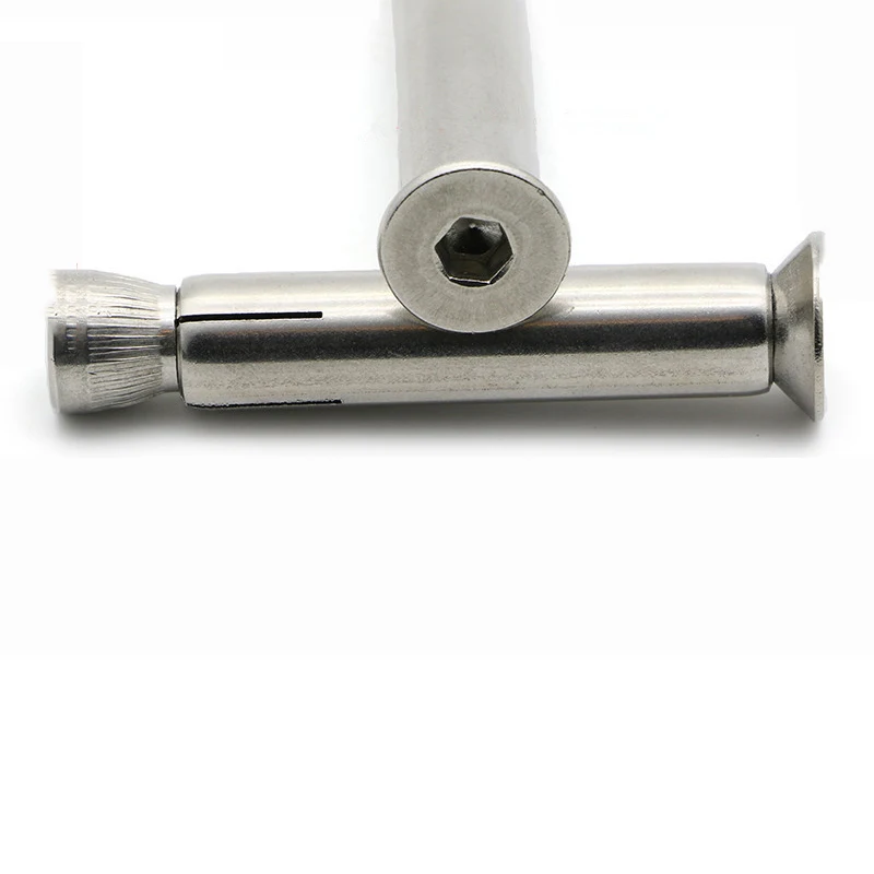 M10 304 Stainless Steel Metric Thread Expansion Screw With Hex Socket Flat Head Bolt Fastenerin