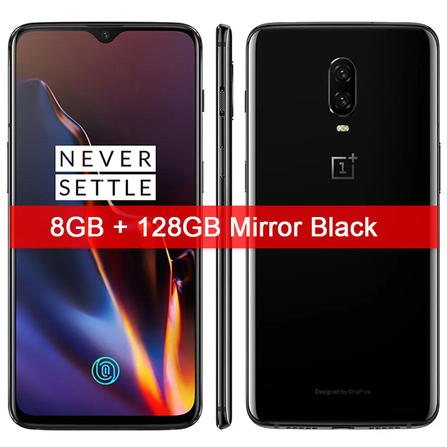 Смартфон Oneplus 6 T, 8 ГБ, 128 ГБ, 6,41 дюймов, отпечаток пальца, Snapdragon 845, полный экран, Android 9,0, МП, мобильный телефон - Цвет: 8GB 128GB mirror