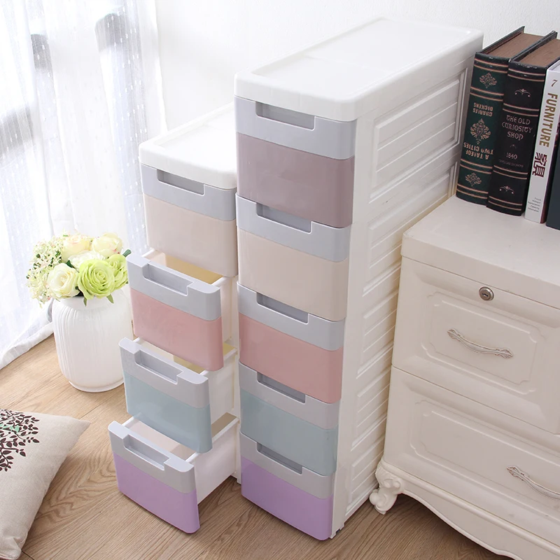 Narrow Plastic Chest Of Drawers Organizer Storage Drawers Cabinet