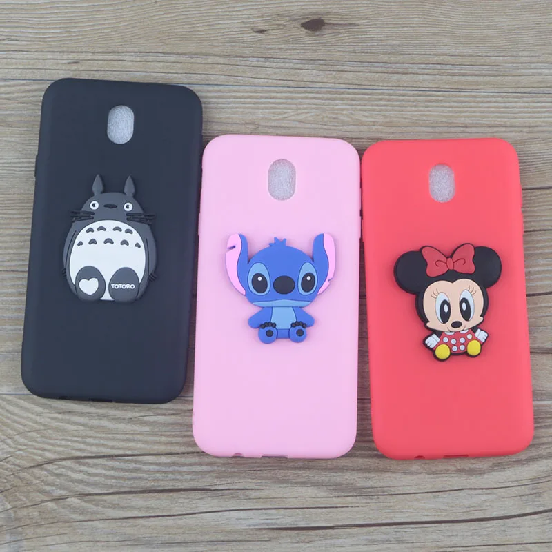 Cute Cartoon Minnie Case for Samsung Galaxy J7 2018/J7 Refine/J7V2/Crown/Star Cases Stitch Hello Kitty Mickey Cat Soft TPU Cover |
