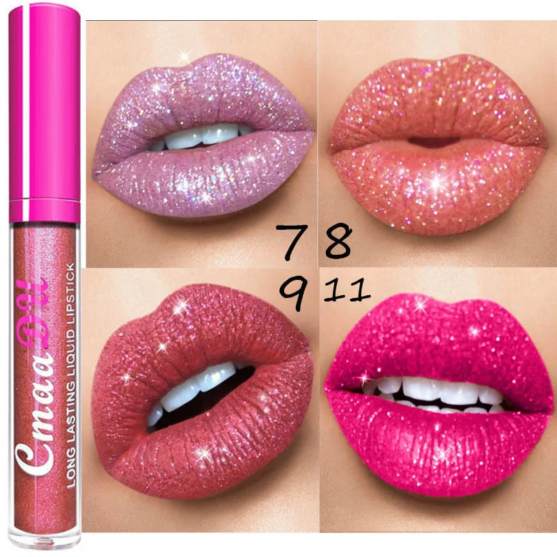 

New shiny liquid lipstick lady beauty lasting shiny diamond lip gloss dyed makeup lip gloss glitter lip gloss glitter lip gloss