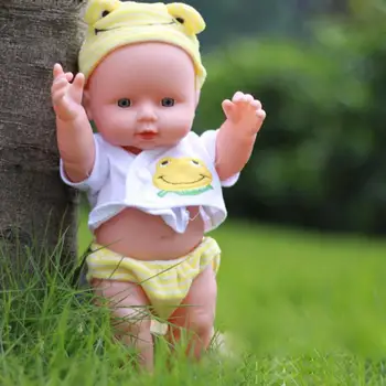 

Cute Newborn Doll Soft Eco-friendly Vinyl Silicone Lifelike Newborn Baby Dolls Kids Gift Mother Training