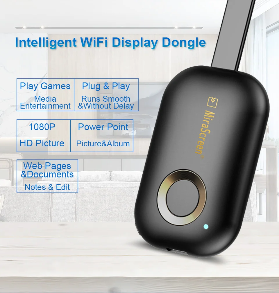 Двухдиапазонный беспроводной приемник Miracast 2 4 ГГц/5 8 ГГц 1080P HD Hdmi дисплей Wifi