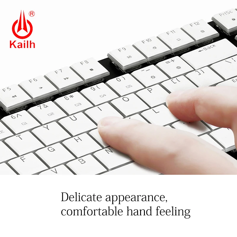  Kailh 104 Low Profile Keycaps 1350 Chocolate Gaming Keyboard Mechanical switch ABS Keycaps RGB Back