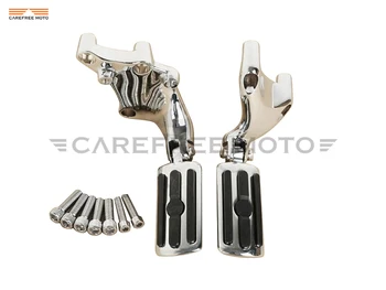 

Chrome Motorcycle Male Mount-styling Foot Pegs & Brackets Motor Foot Rest case for Harley 883 1200 XL Sporster 2014 2015 2016