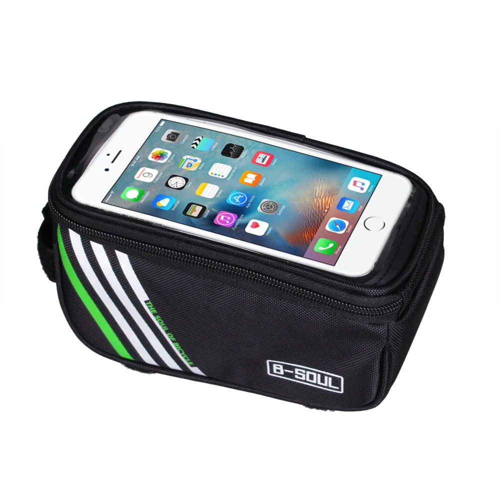 Flash Deal Bicycle Bag phone Bike Bags Rainproof Touch Screen Bags MTB Frame Front Tube Road 5.0-5.7 inch Phone Bag Cycling Equipment 13