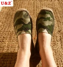 Cool yet Functional Spring Camouflage Canvas Espadrilles Shoes Men Loafers,Brand Slip-on Men Linen breathable Casual shoes