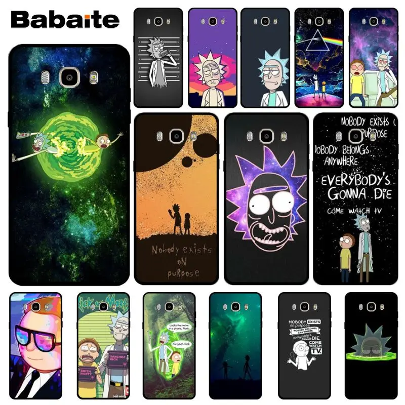 

Babaite A mini Rick and Morty funny Design Novelty Fundas Phone Case For Samsung J4 puls J6 puls J7 J6 2018 J7 2018 J4 2018