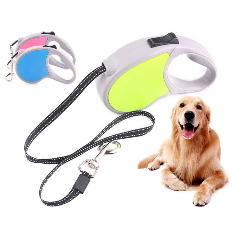 3M Retractable Dog Leash Puppy Collar Extending Traction Rope Walking