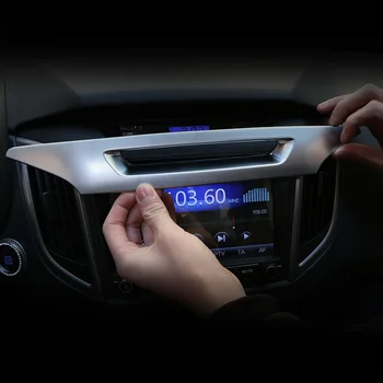 

For ix25 Hyundai Creta 2015-16 2017 Center Console Panel decoration cover ABS interior mouldings car-styling products accessory