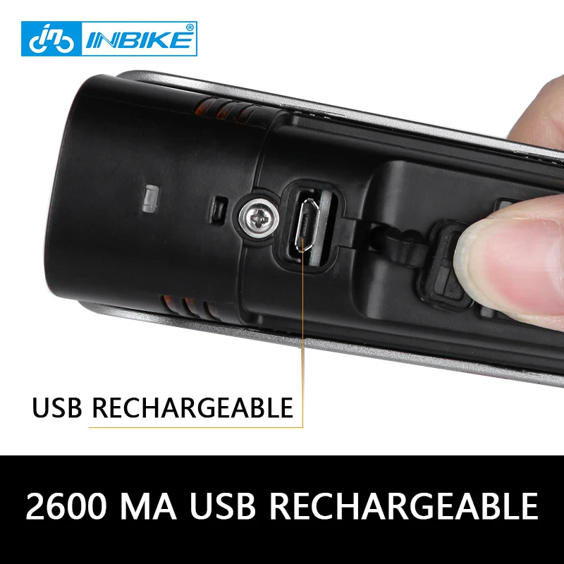 Discount INBIKE Bicycle Light German Standard Waterproof USB Rechargeable Handlebar Bike Accessories Warning Flashlight 2600mAh Led Velo 2 Discount INBIKE Bicycle Light German Standard Waterproof USB Rechargeable Handlebar Bike Accessories Warning Flashlight 2600mAh Led Velo 2