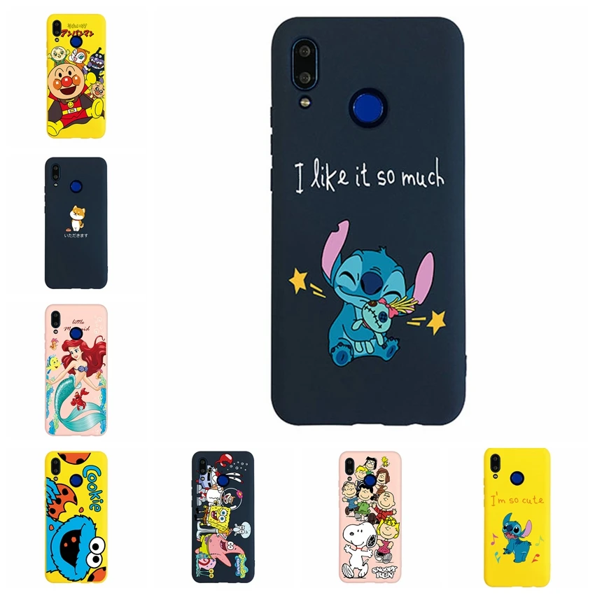 

Cute Cat Phone Cases For Huawei P10 P20 pro Matte TPU Cartoon Case for Huawei P Smart plus Mate 10 20 pro Nova 3 2S Back Cover